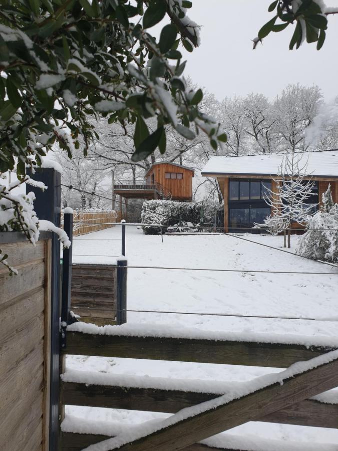La Cabane Perchee Du Faucon Frechou-Frechet ภายนอก รูปภาพ